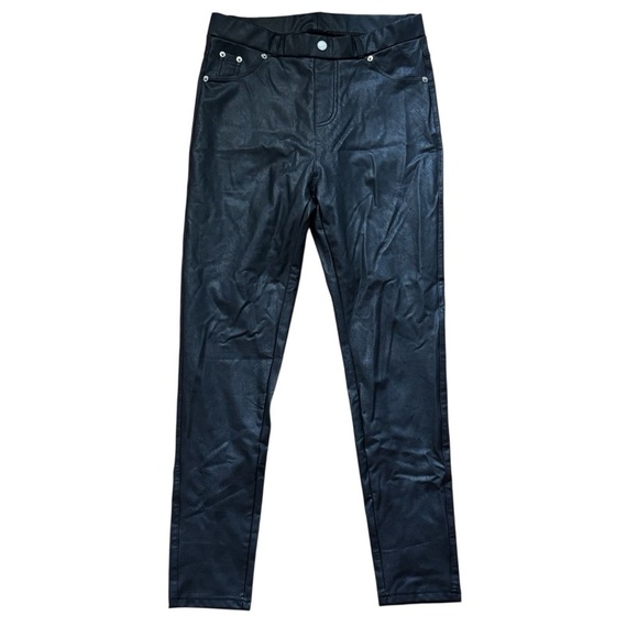 Tagoo Pants - Tagoo Faux Leather Pleather Pants Womens Size Medium New With Tag Black Biker